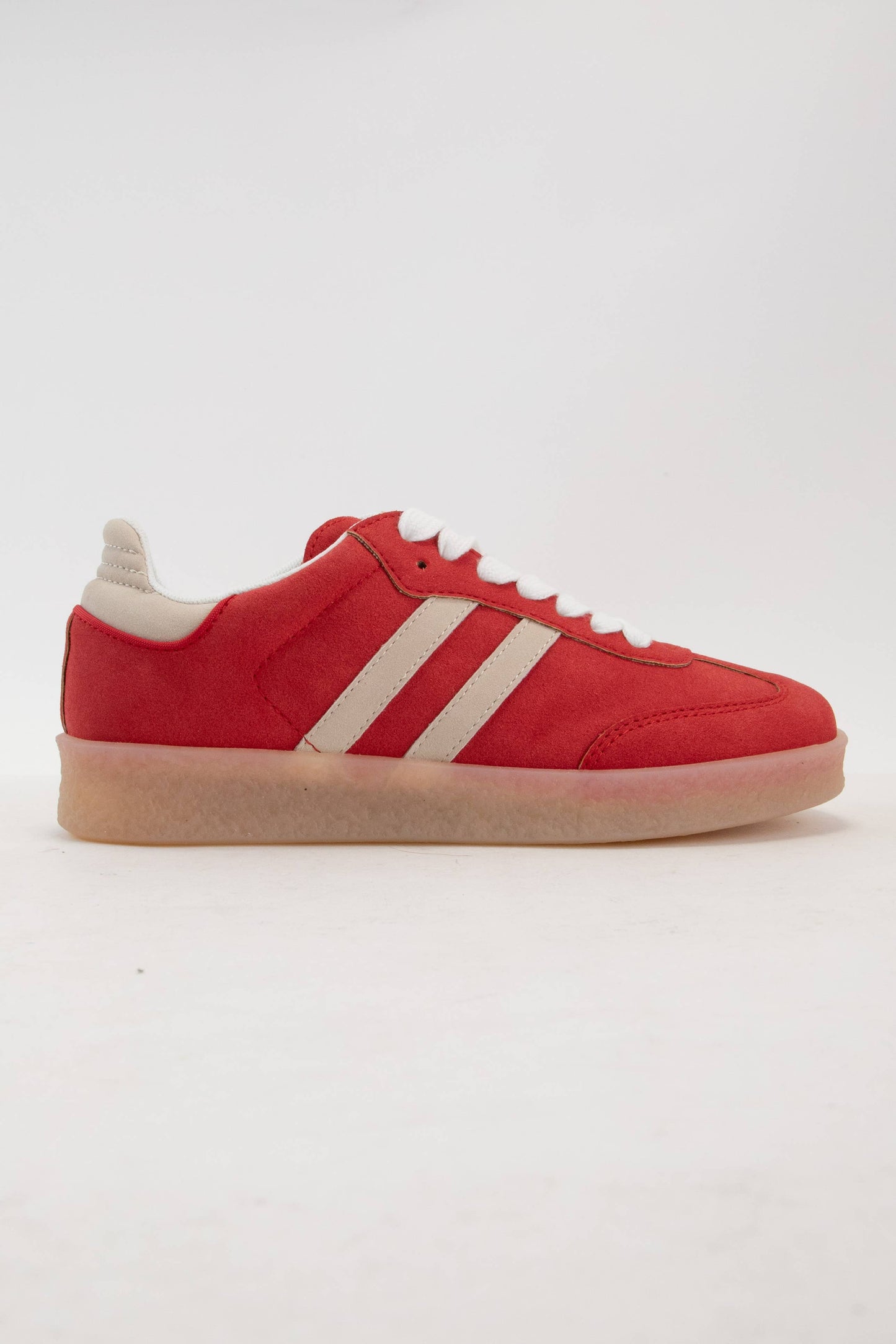 Vintage Red Double Stripe Sneaker