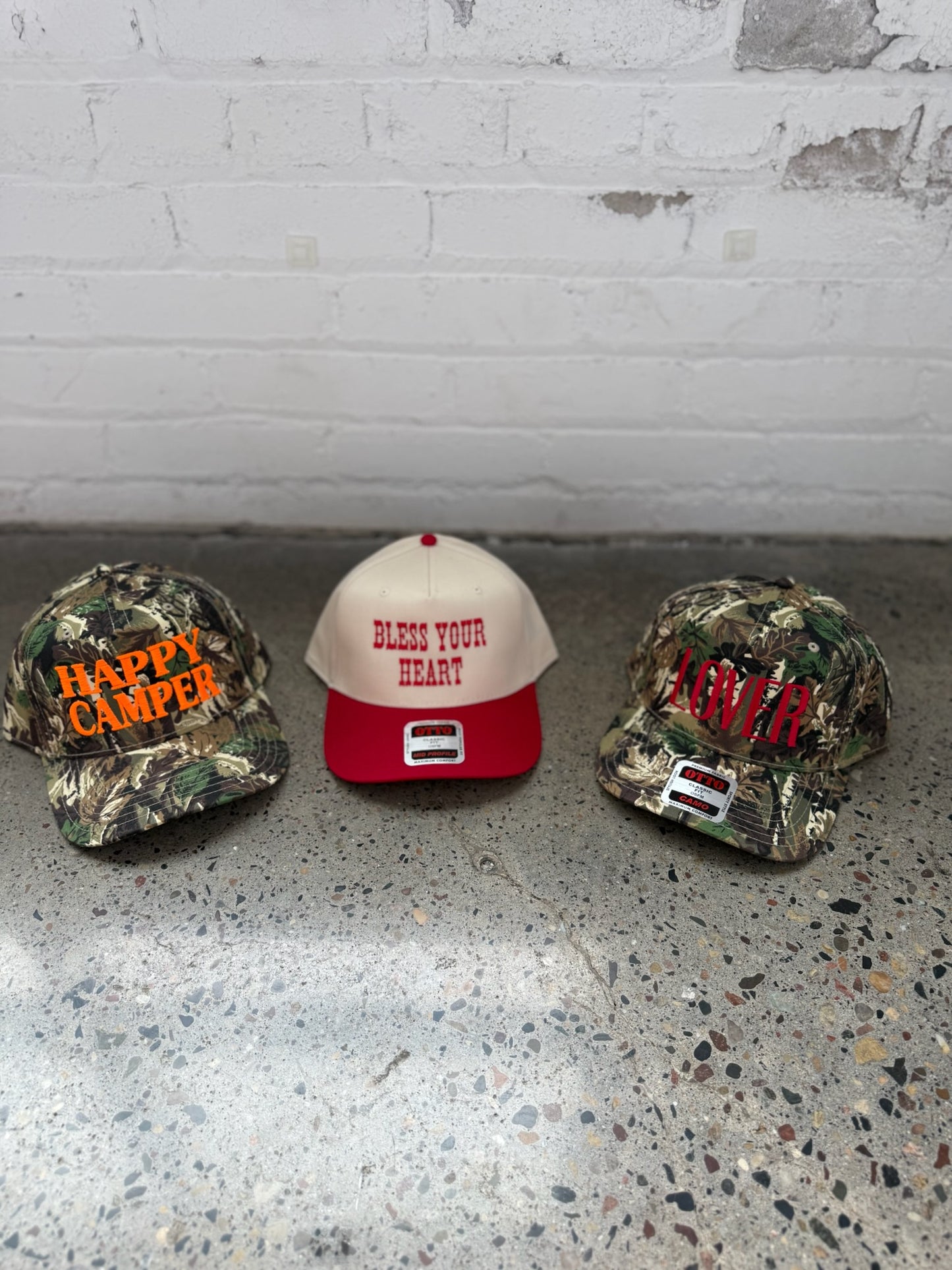 Happy Camper Camo Hat