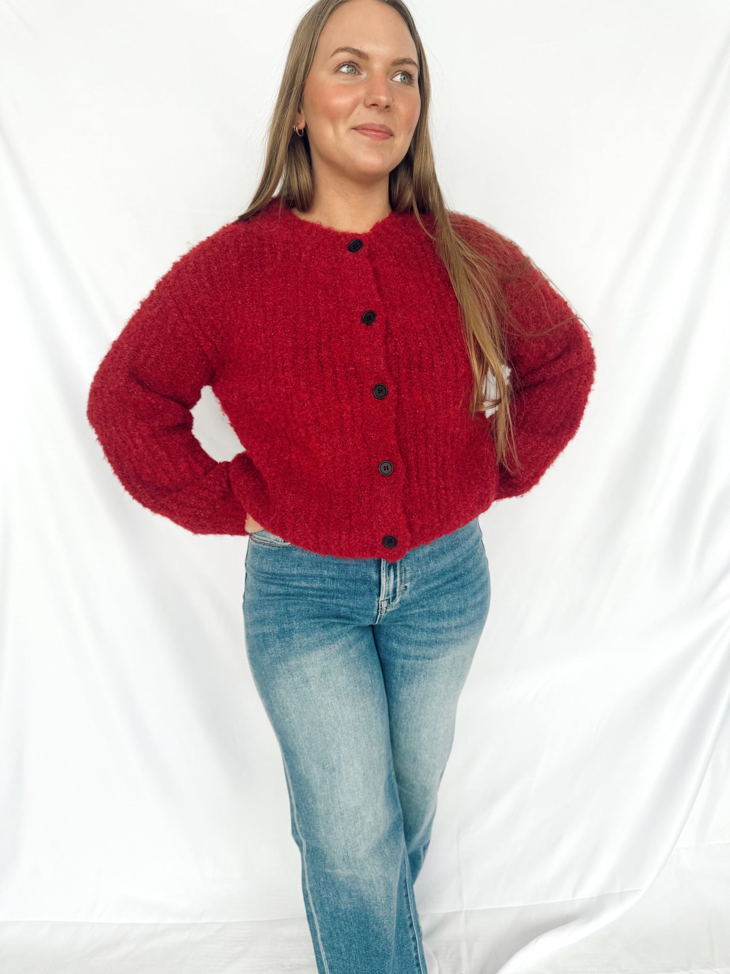 Cherry Cardigan Sweater
