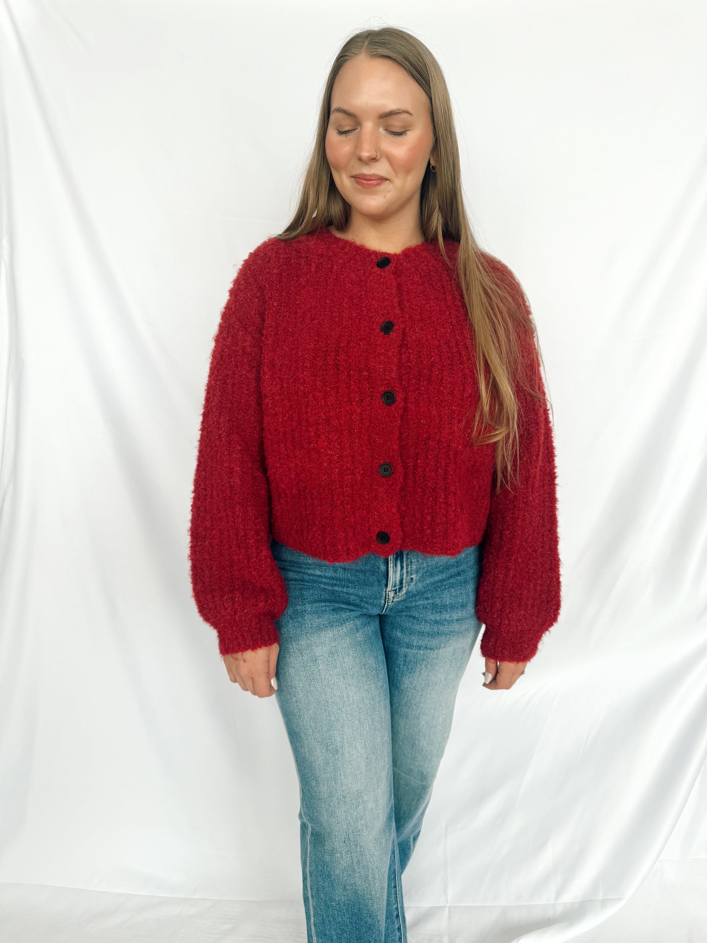 Cherry Cardigan Sweater