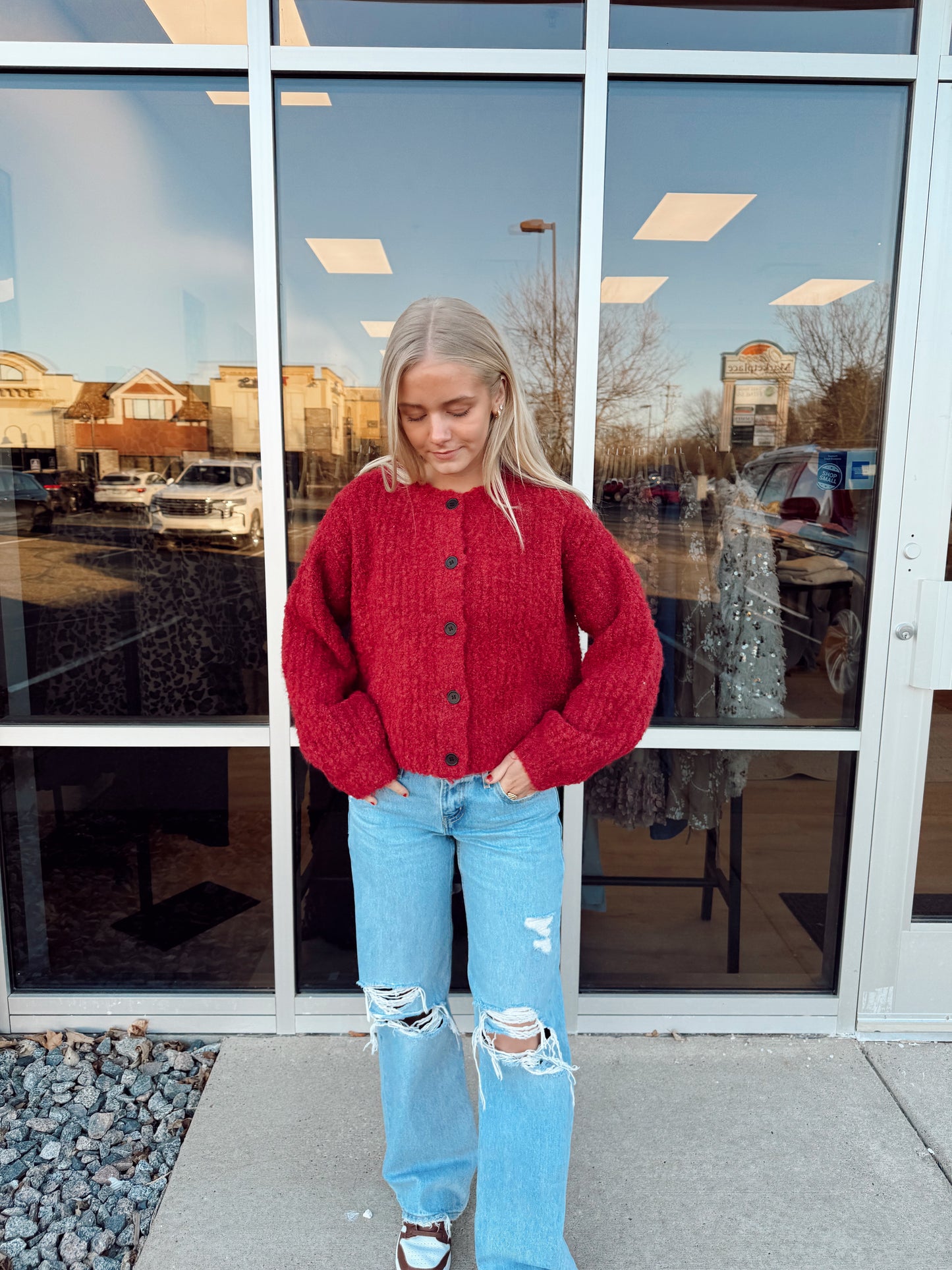 Cherry Cardigan Sweater