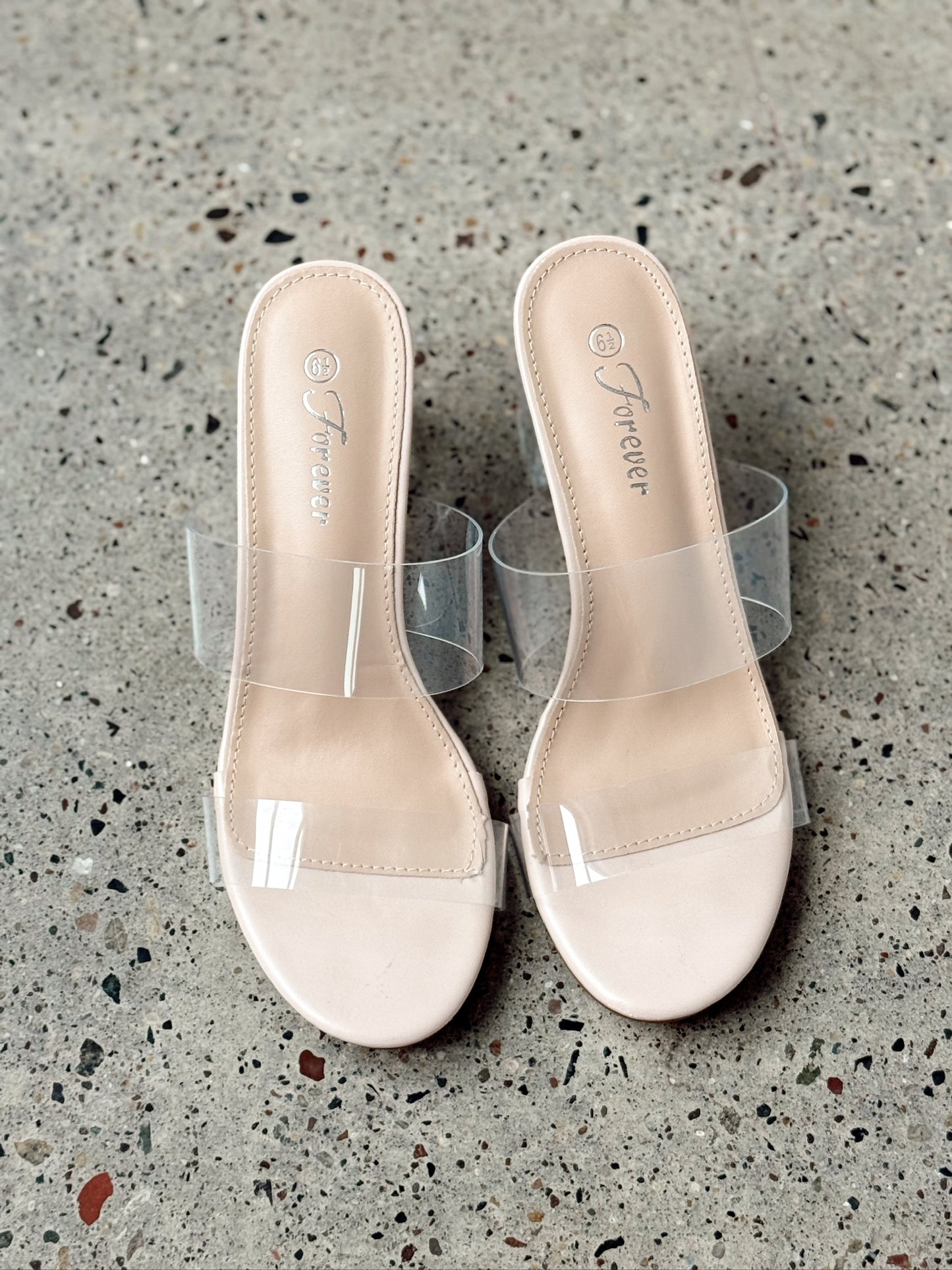 Clear Strappy Heels