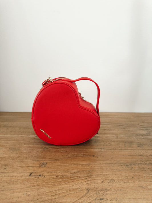 Mini Heart Breaker Crossbody Bag Red