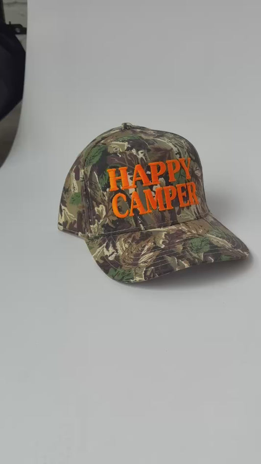 Happy Camper Camo Hat